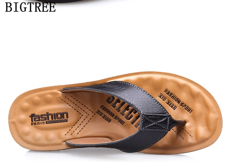 flip flops leather slippers beach slippers summer shoes mens slippers outdoor shoes men zapatos de hombre erkek ayakkabi chinelo