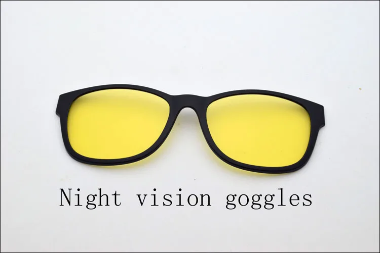 Оправа для очков для женщин с магнитом, поляризованные солнцезащитные очки с клипсой, очки Ultem, полная оправа, очки по рецепту, Uv400 - Цвет оправы: Night Vision Goggles