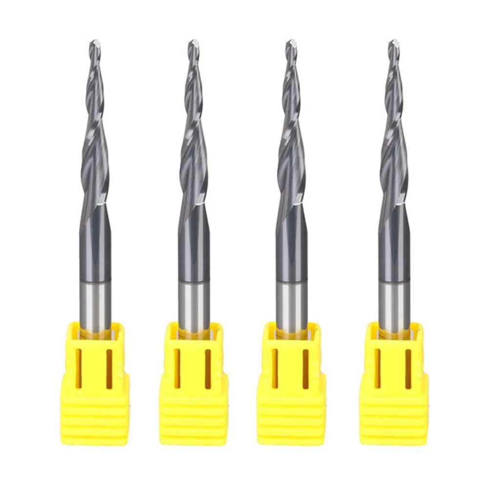

Shank Practical Bits Tungsten End Mills Cutters CNC Woodworking Router Tapered Nose Solid Carbide Professional Carved Tool
