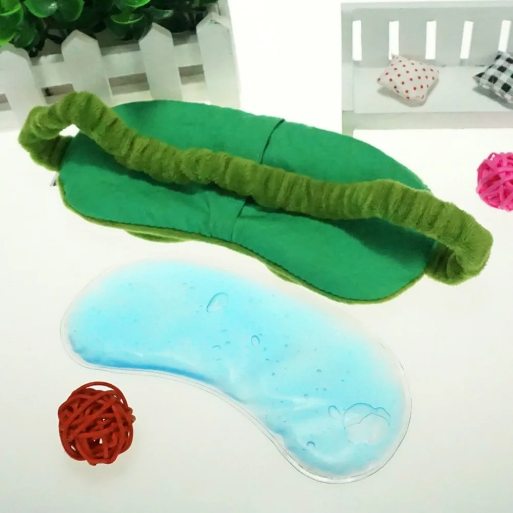 Забавная креативная 3D маска для глаз Pepe The Frog Sad Frog, маска для сна, плюшевая маска для сна, милый подарок аниме