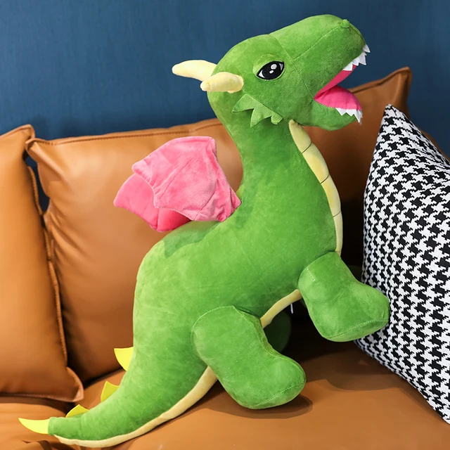80/110cm Giant Pterodactyl Plush Toy Simulation Dinosaur Plush Doll Soft Stuffed Cartoon Animal Pillow Birthday Gifts for Kids