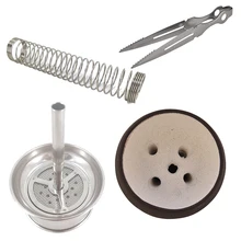 Из нержавеющей стали для кальяна угольные щипцы наргиле шланг пружина для кальян наргиле Кальян Древесный уголь полка из натуральной глины чаша для кальяна