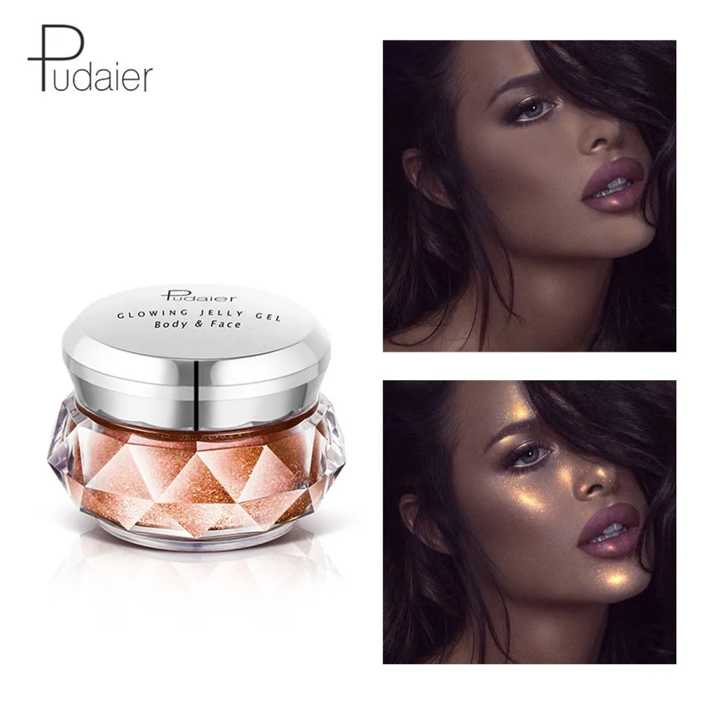 Палитра блестящих теней для век Pudaier блестящий крем 3D контур лица хайлайтер пудра