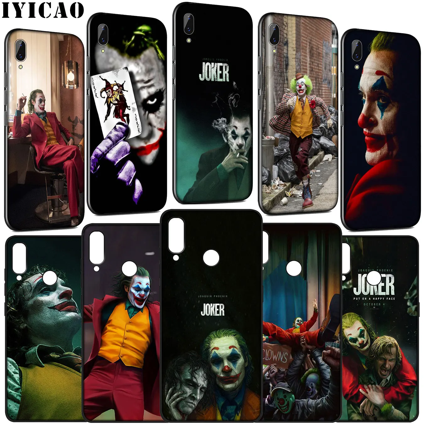 joker Joaquin Phoenix Soft Phone Case for Huawei Y9 Y7 Y6 Prime 2019 2018 Honor 20 10 9 9X 8C 8X 8 Lite 7C 7X 7A Pro |