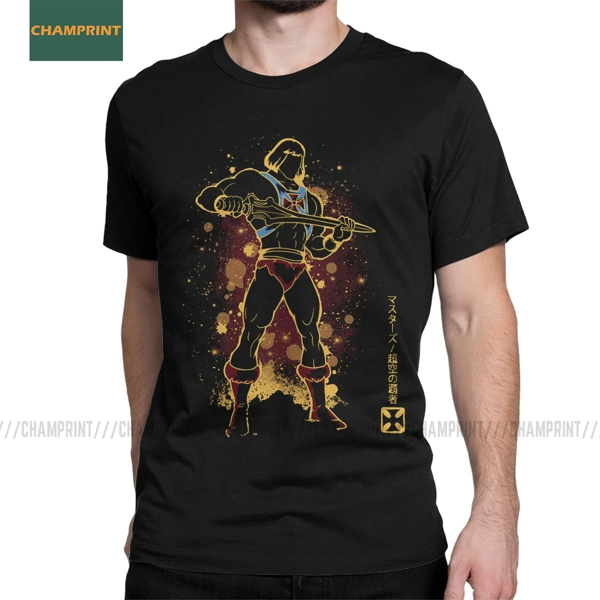Он-человек Eternian мастера Вселенной Для Мужчин's футболки скелетор 80s она-ра зверь