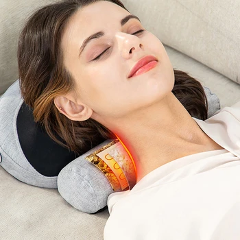 

Infrared Shiatsu Heating Electric Massager Back Neck Shoulder Massager Pillow Body Healthy Massageador Relaxation Massage