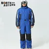hot Winter Men outdoor Skiing Jumpsuits thermal waterproof windproof Ski Suits male Snowboarding One-piece Snowsuit Warm clothes ► Photo 2/6