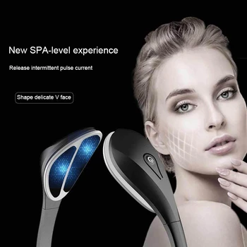 

EMS Microcurrent Machine Thin Face Chin Massager Portable 6 Big V-Face Care Modes Face Lifting Slimming Tool USB Recharge