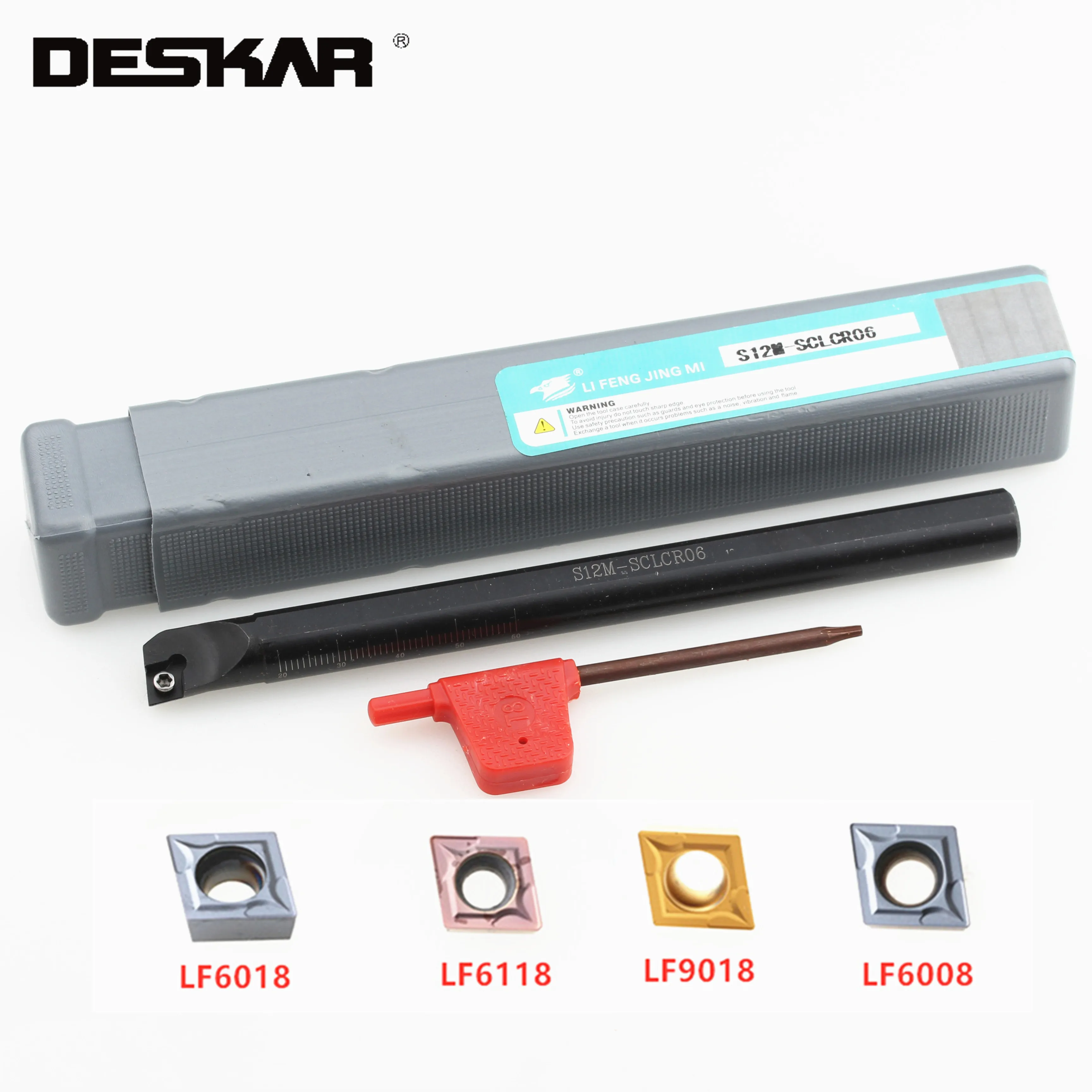 

1PC DESKAR S16Q-SCLCR06 S16Q-SCLCL06 S16Q-SCLCR09 S16Q-SCLCL09 CNC Lathe Cutter Arbor 10PCS CCMT Carbide Insert Cutting Tool Set