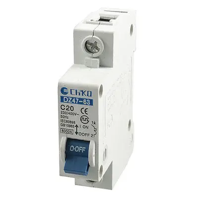 

20A Rated Current AC 230/400V Single Pole Mini Circuit Breaker