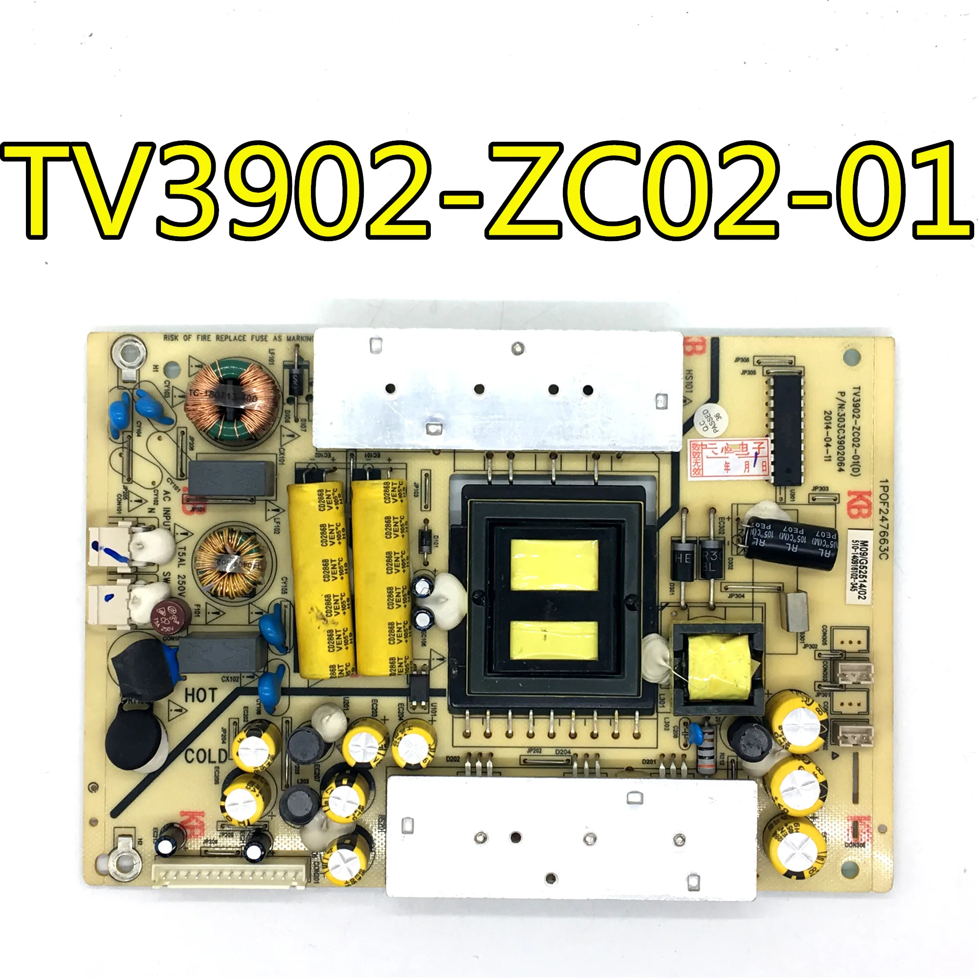 Тест для haier LE40B3000W плата питания TV3902-ZC02-01 303C3902064