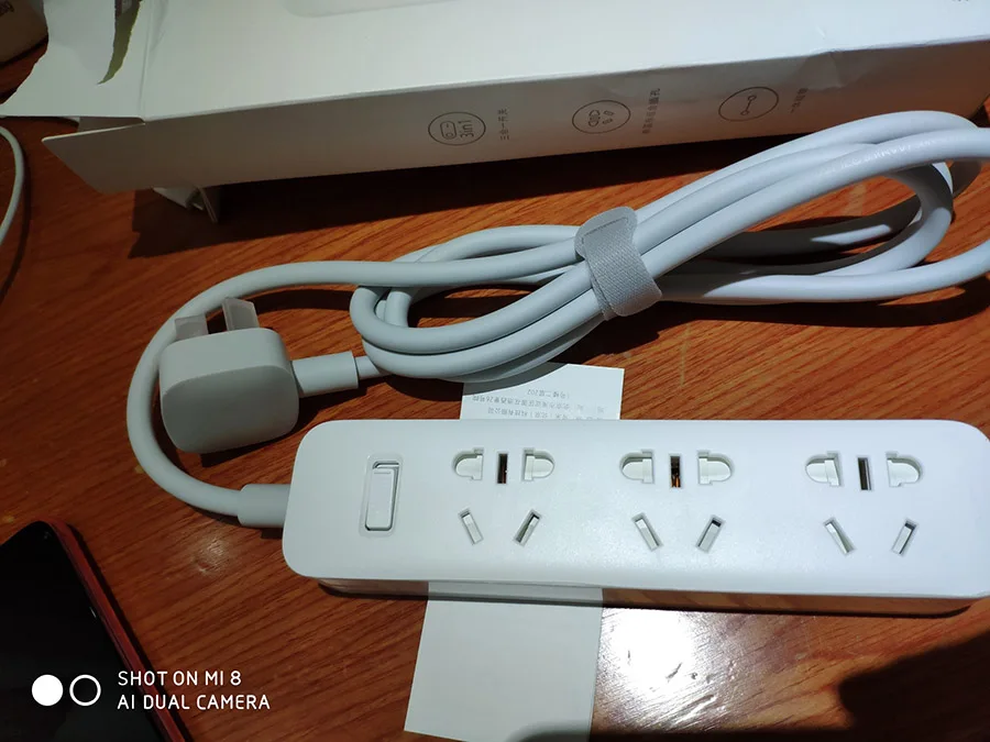 Original Xiaomi Mijia Power Strip 1.8m Cable 3 Extension Socket Power Converter Adapter Mi Electrical Socket Basic Version (29)