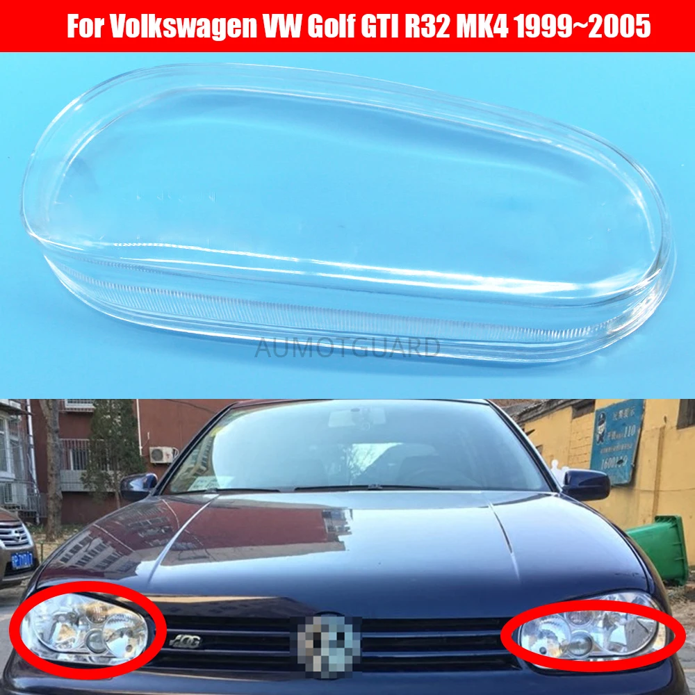 

Налобный фонарь для Volkswagen VW Golf GTI R32 MK4 1999 ~ 2005, автомобильная фара, налобный фонарь, прозрачная линза, автомобильная оболочка