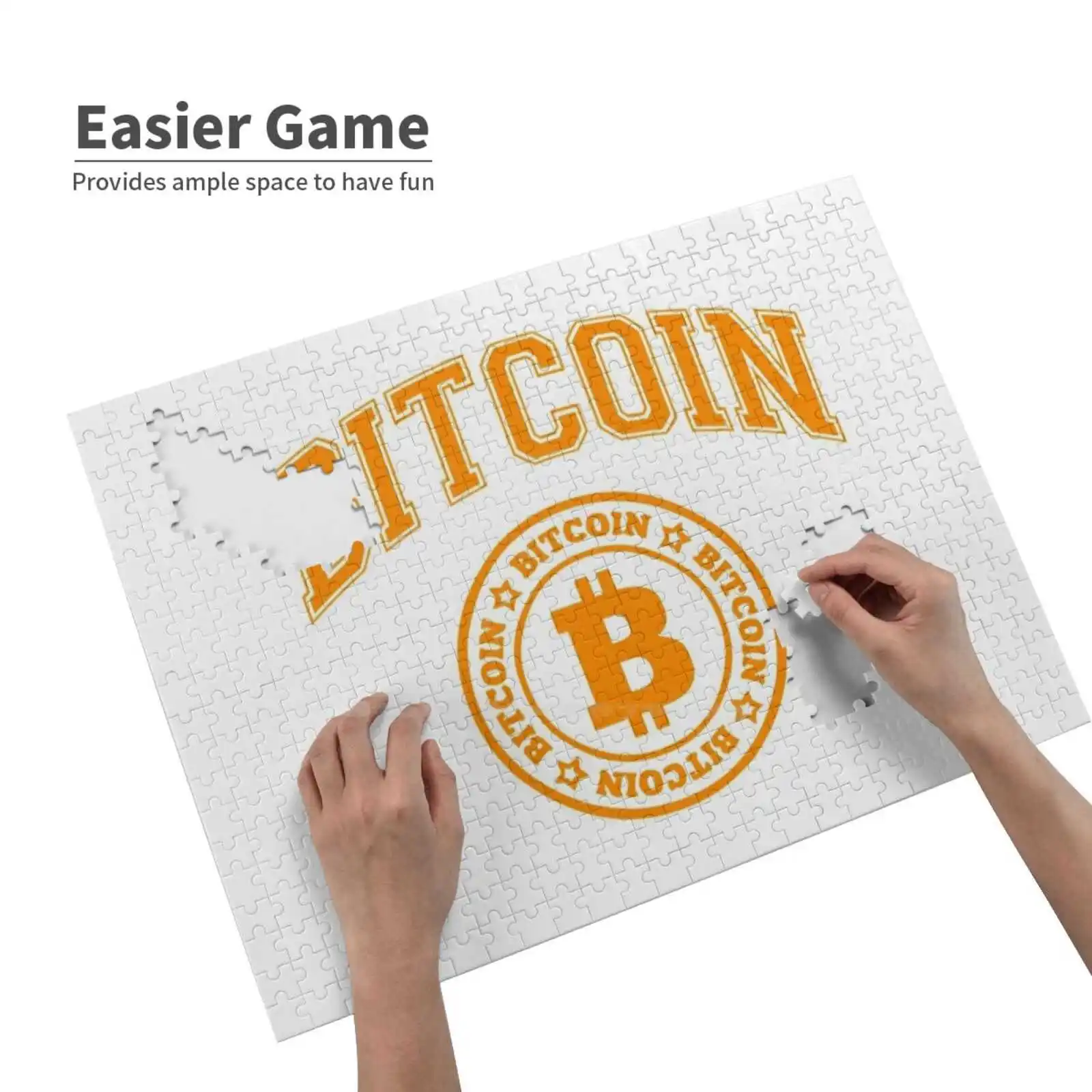 Bitcoin Jigsaw Puzzle For Adults Kids Diy Games Bitcoin Btc Bitcoin College BitcoinPuzzles