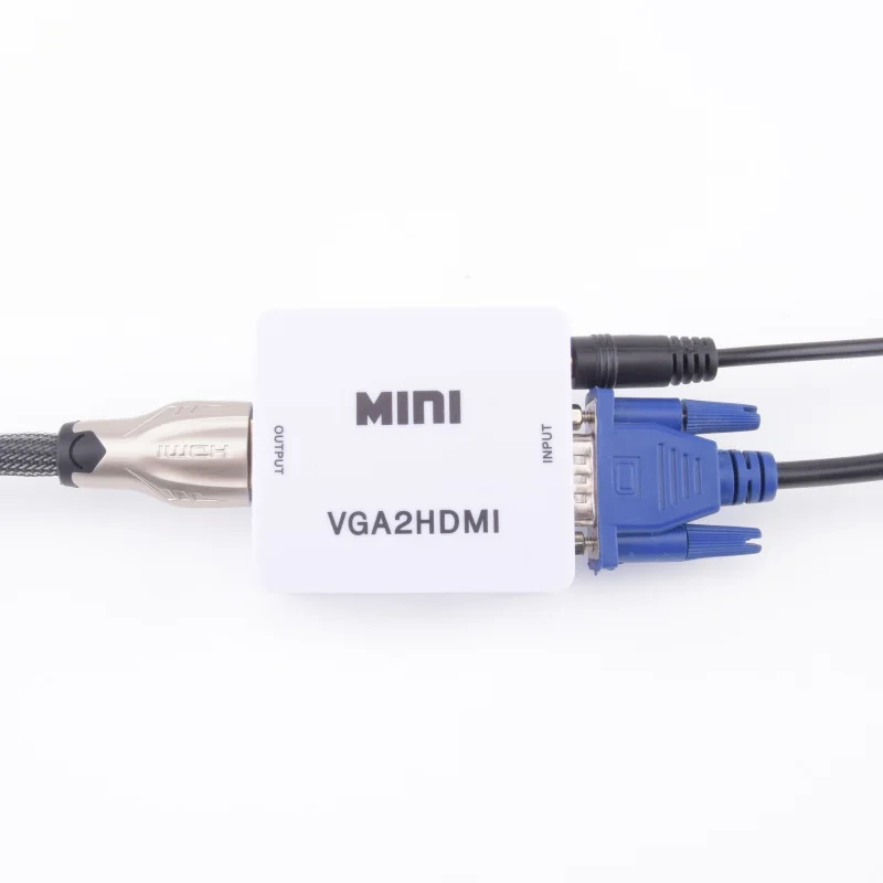  VGA a HDMI Adattatore Video Full HD 1080P Audio Converter Box SIM Card e Adattatori per PC TV Del C