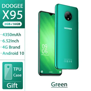 Перейти на Алиэкспресс и купить DOOGEE X95 смартфон 6,52 ''MTK6737 2 Гб 16 Гб 13 МП Тройная камера 4350 мАч Android 10 OS 4G LTE мобильный телефон