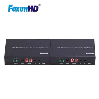 

Foxun HDMI POE Extender over IP with RS232 LED to Show Group ID with loop out EP36 HDMI Extender IR