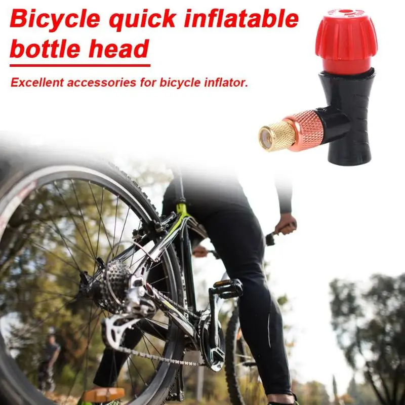1pc Mountain Bicycle Fast Inflatable Head Portable Alloy Environmental Durable Safety and Reliability for Cycling Accessories