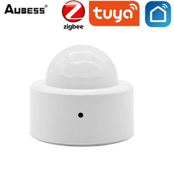 Capteur de mouvement sans fil Tuya Zigbee, capteur de mouvement PIR intelligent, utilisation avec passerelle, application Tuya Smart Life Aubess 
