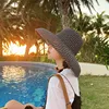 MAXSITI U  Summer Hepburn Style Vintage Design Straw Hat Women Girls Solid Color Beach Holiday   Big Sun Cap ► Photo 3/6