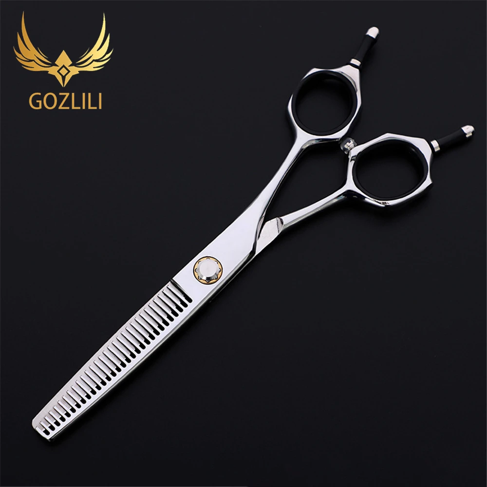 GOZLILI Japanese 440C Hair Scissors Professional Hairdressing Scissors With Big Bearing Screw Hair Cutting And Thinning Scissors (8)
