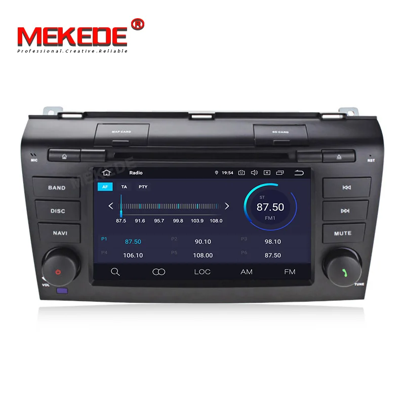 MEKEDE, 4 ГБ, 64 ГБ, 2 Din Android 9,0 Автомобильный мультимедийный dvd плеер gps для Mazda 3 mazda3 2004 2005 2006 2007 2008 2009 Авто Радио стерео