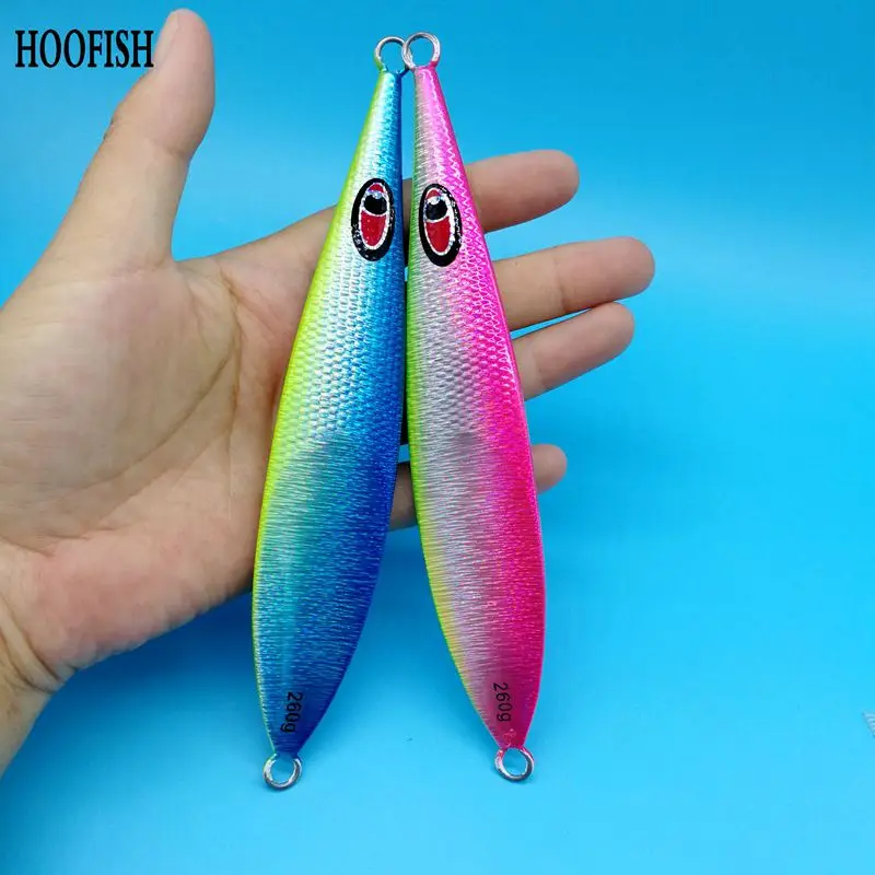 HOOFISH 2 шт. Свинцовые Приманки с ложкой 255 г/15,5 см 5 цветов, искусственная приманка для Глубоководной Рыбалки