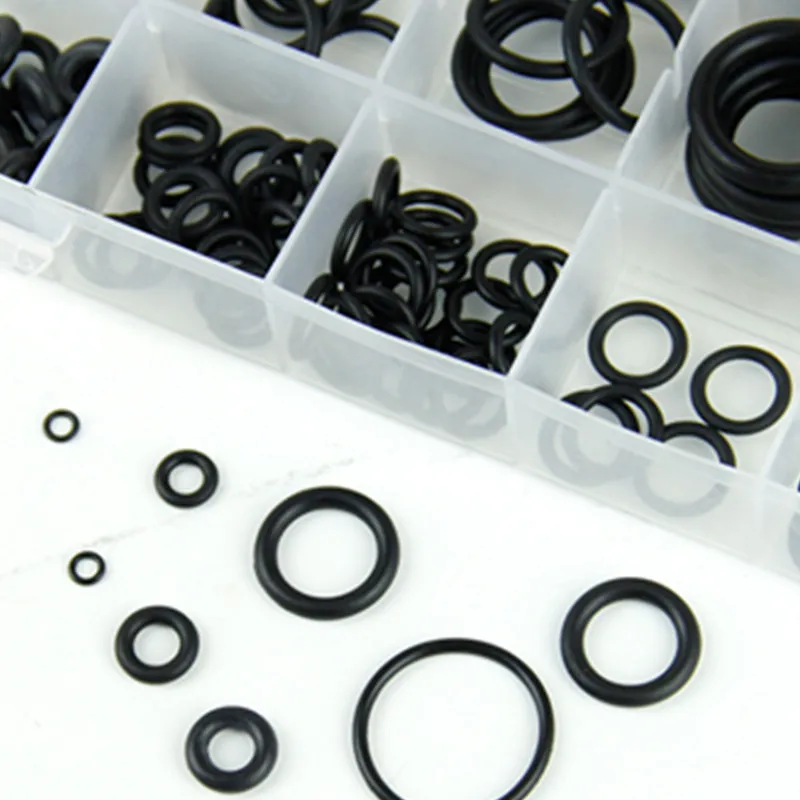 Уплотнительные кольца черные и зеленые резиновые 36 разных размеров 495