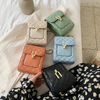 

Quilted Super Mini Phone bags Crossbody Bags For Women 2020 Shoulder Messenger Handbags Lady Travel Cross Body Bag Purses