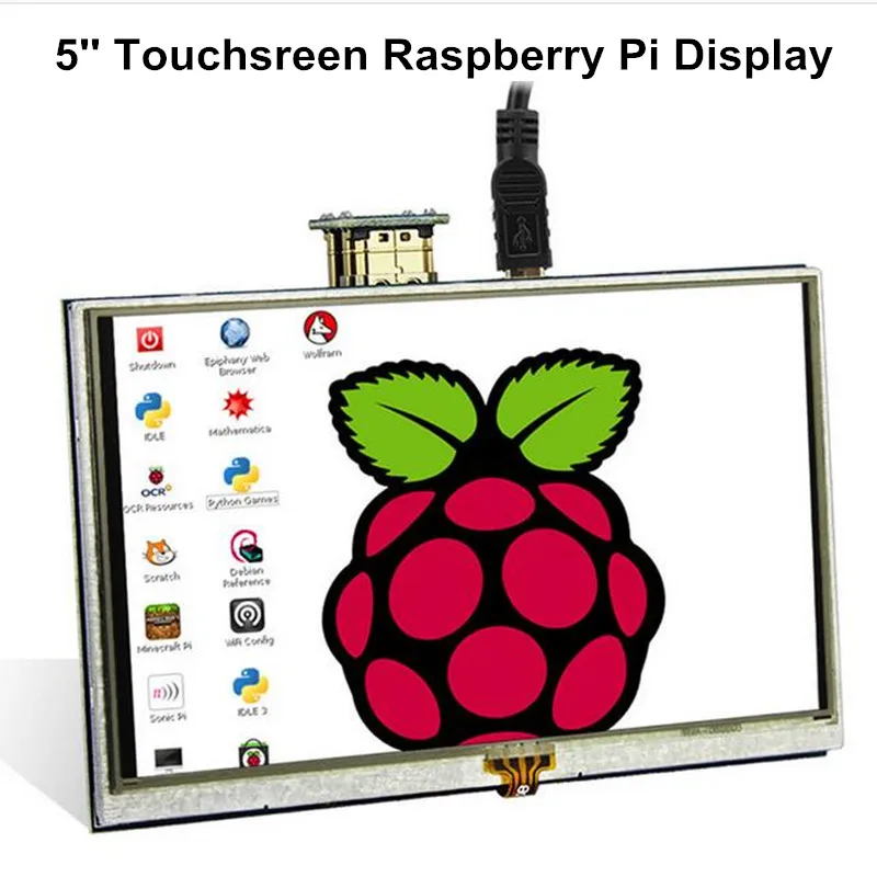 

Elecrow LCD 5 Inch Raspberry Pi 3 Display Touch Screen HDMI 800x480 5" Monitor TFT with Touch Pen for Banana Pi Raspberry Pi 2 3