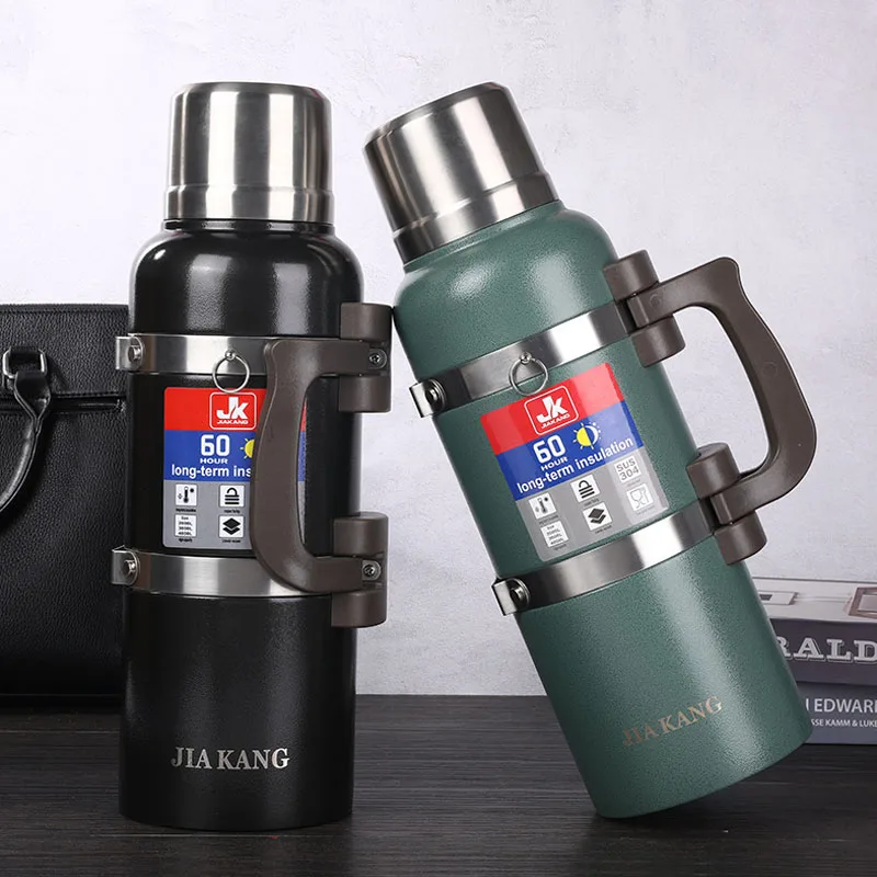 1200/1900ML Camping Thermos Thermal Water Bottle for Travel