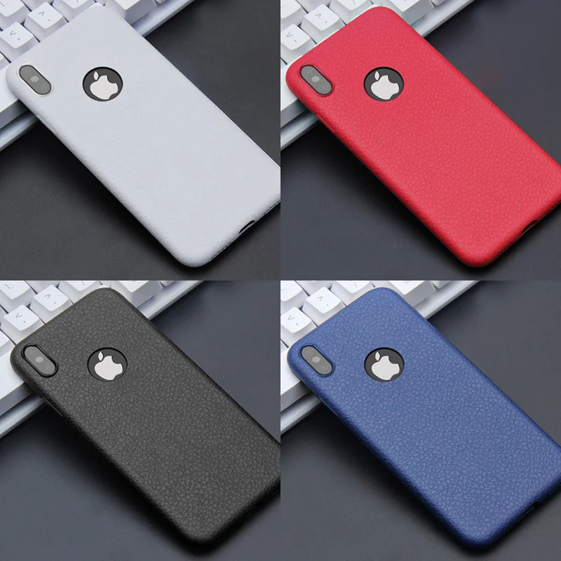 

Luxury Soft TPU Shockproof Phone Case For Apple iPhone X XR XS Max phone Cover 7 Plus 8 6s 6 Plus Black White Cover Capa