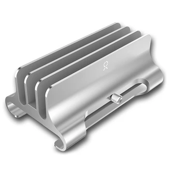 

3-Slot Desktop Laptop Bracket Aluminum Alloy Bracket Base Heat Dissipation Desktop Storage Metal Vertical Bracket