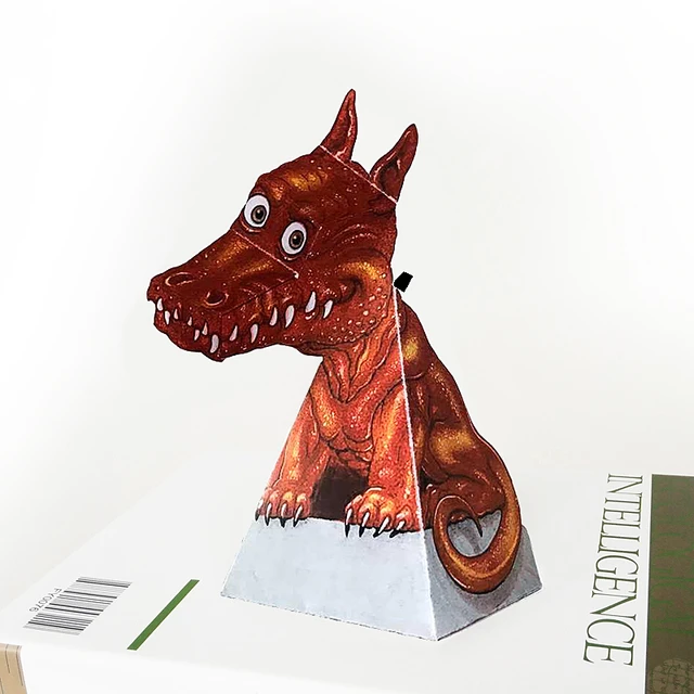 3d Paper Model Papercraft Optical Dragon Illusion Optical, 46% OFF