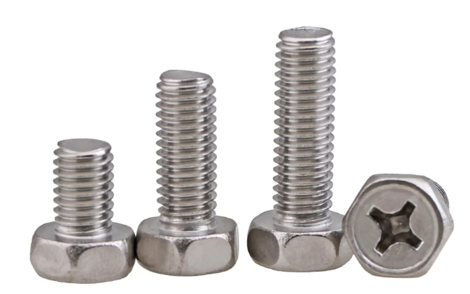 stainless steel external hexagon screw M4