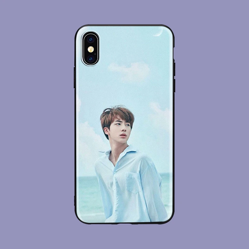 Мягкий силиконовый черный чехол для телефона kim namjun KPOP Mans для iPhone 5 5S SE 6 6s 7 8 plus X Xs XR max Jimin kim minyun - Цвет: 1058