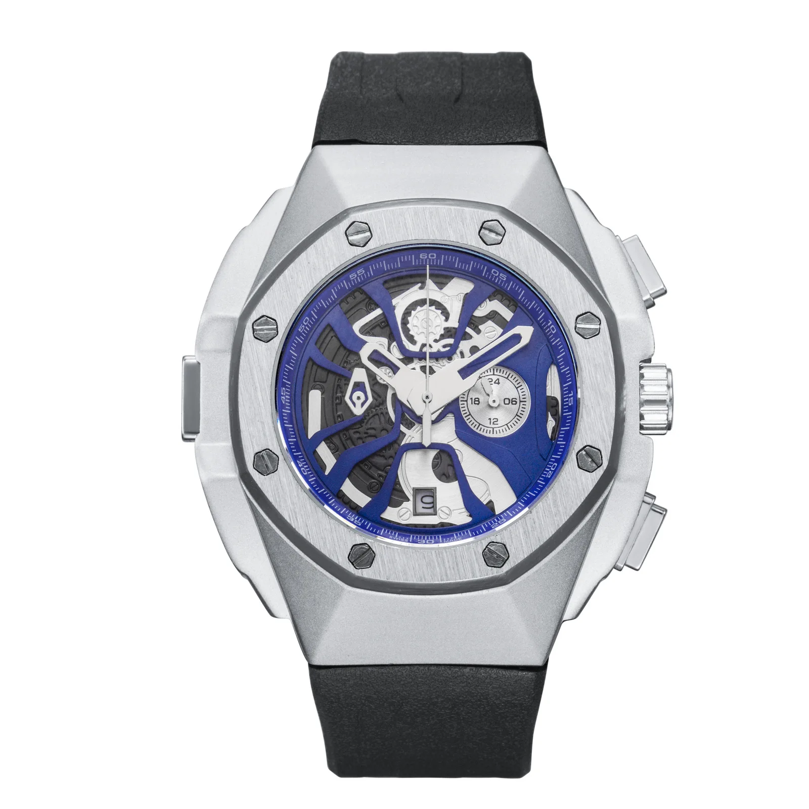 

Switzerland Royal Rolexable Japan MIYOTA quartz hollowing out multi-function sports waterproof men's watch quartz reloj mujer