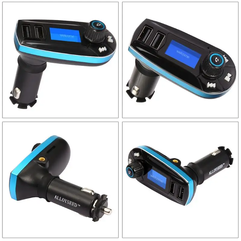 618C fm-передатчик Bluetooth Handsfree автомобильный комплект AUX модулятор Авто аудио mp3-плеер с 2.1A двойной USB Автомобильное зарядное устройство