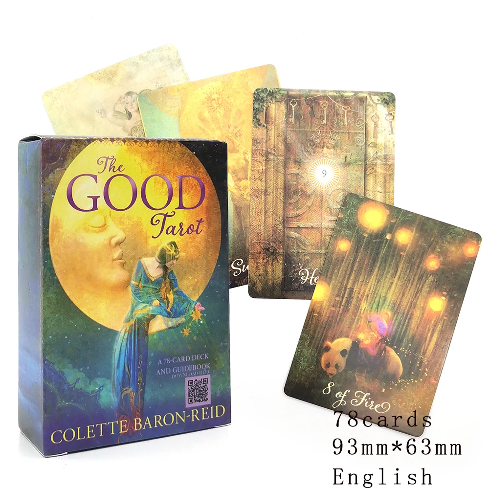 witch mysterious Tarot deck Oracle Cards game Divination fate Deck Board Game For home party Women gifts toys pdf rules 13