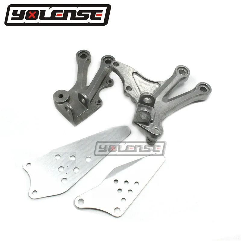 Aluminum Motorcycle Front Passengers Foot Pegs Foot Rests With Brackets For Kawasaki ZX10R ZX 10R ZX-10R 2004-2005