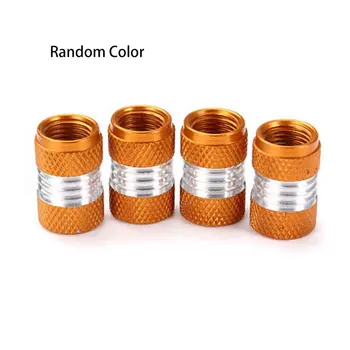 

4PCS Aluminum Alloy Car Wheel Tire Valve Stem Caps Dust Covers Random color