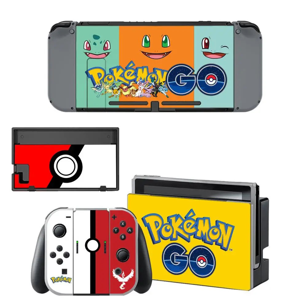 Vinyl Stickers For Nintend Switch Pokemo Skins Decal For Nintendos Switch Console Joy-con Controller Dock Protection