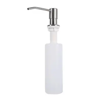

300ml Stainless Steel Sink Soap Dispenser Kitchen Detergent Bottle Soap Dispenser Replace D0D8