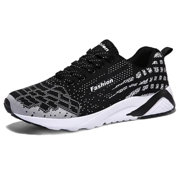 

New casual men's shoes Student shoes male tenis masculino of the tide shoes Breathable shock absorption one flying woven ligh