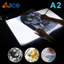 A2 desenho tablet led gráficos digitais caixa de luz almofada pintura rastreamento painel pintura diamante acessórios copyboard tipo c power