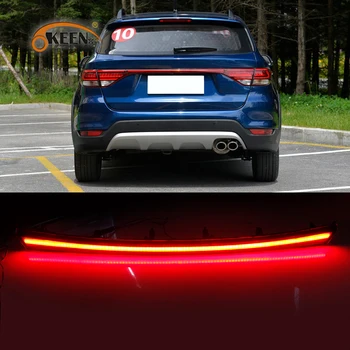 

Led Rear Bumper Trunk Light For Kia Rio 4 X-line 2017 2018 2019 KX Cross Car Rear Fog Lamp Brake Dynamic Turn Signal Reflector
