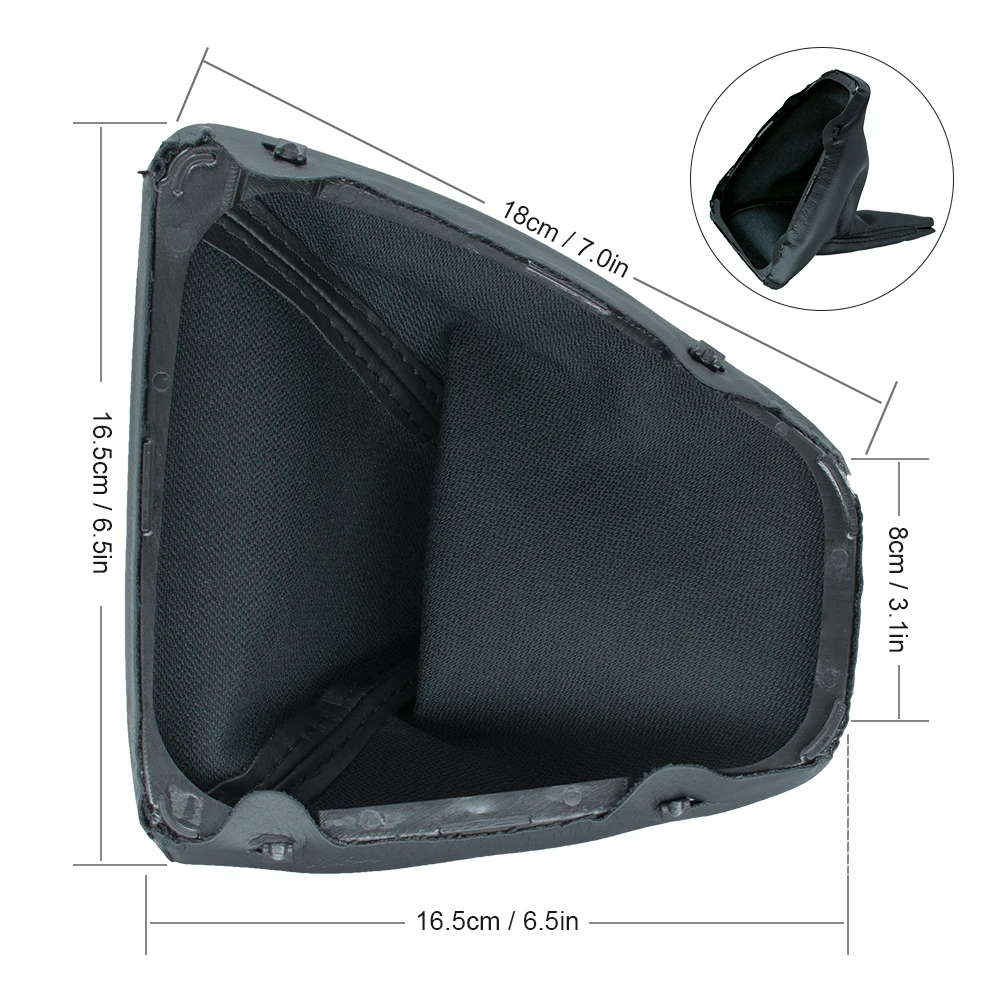 Car Pu Leather Gear Shift Knob Gaiter Gaitor Boot Dust Cover BMW E90 2006-2011 E91 2006-2012 E92 E93 2006-2013 8037308 LHD car interior accessories gear head cover