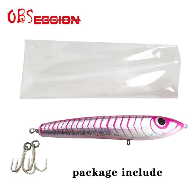 65g90g120g140g Trolling Wood Stickbait Pencil Popper Tuna Boat Fishing Lure Topwater Long Casting Wobbler Carp Artificial Leurre C