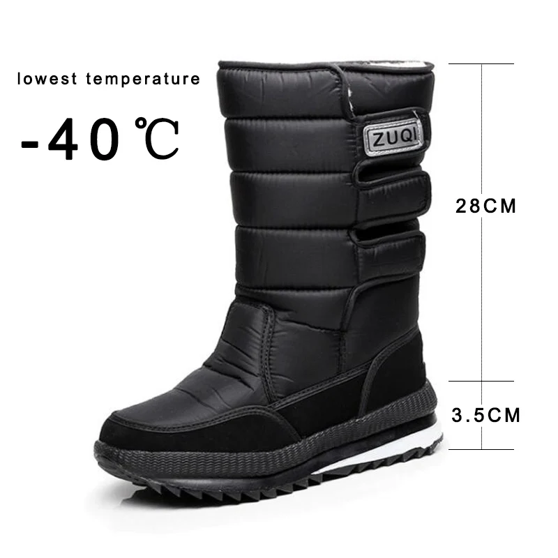 Sale Shoes Man Snow-Boots Chunky Rubber Non-Slip Winter Hook Plush Mid Loop Mixed-Colors 45-47 aVjgnpbl1