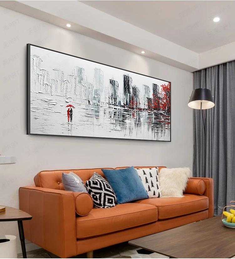 MYT large size decorative wall hand-painted art knife oil painting modern abstract wall painting living room home decoration